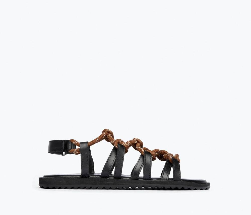 NEW FREDA SALVADOR women's fae rope sandals in chocolate